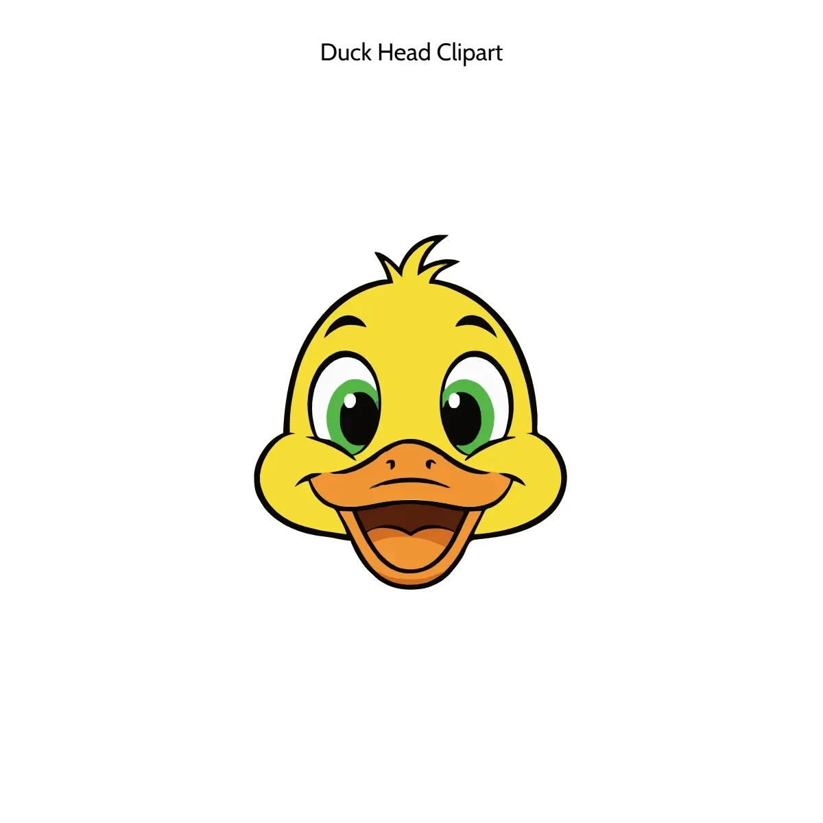 Free Duck Head Clipart Template to Edit Online