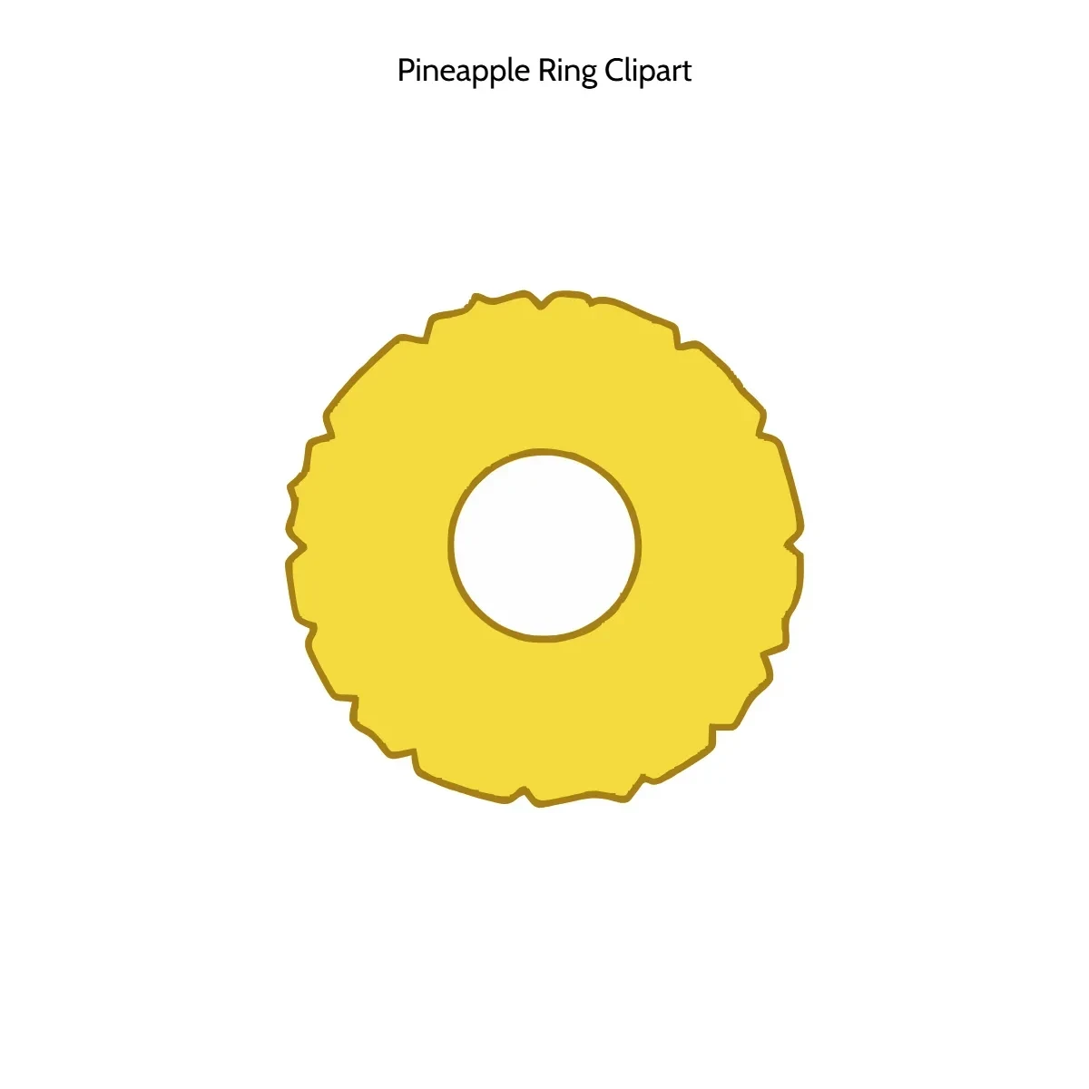 Free Pineapple Ring Clipart Template to Edit Online