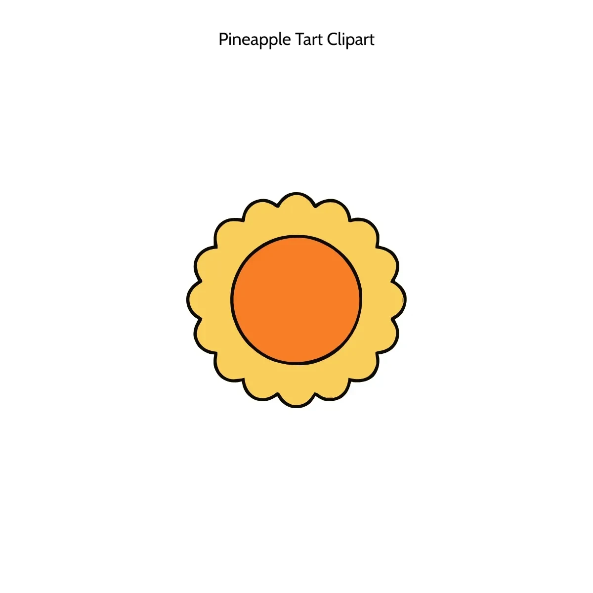 Free Pineapple Tart Clipart Template to Edit Online