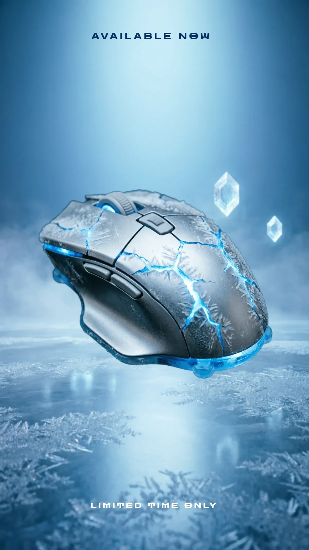 Free Ice Theme Gaming Background Template to Edit Online
