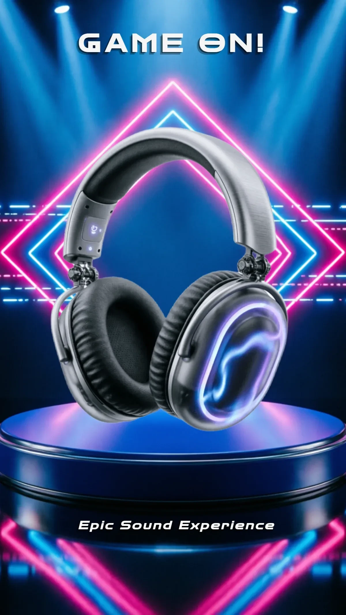 Free Dynamic Lines Gaming Background Template to Edit Online