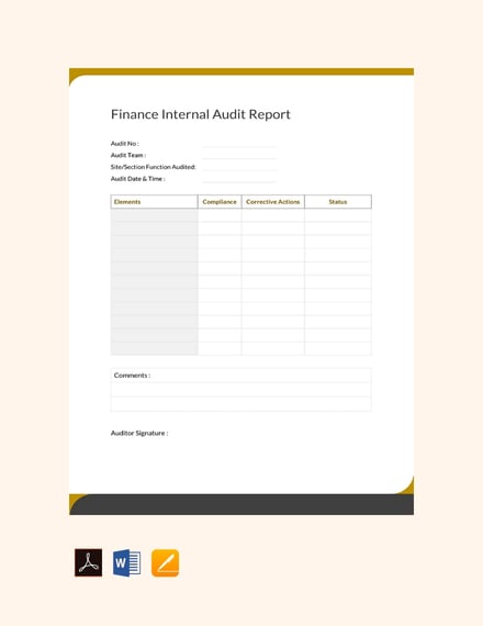 free finance internal audit report template 440x570 1