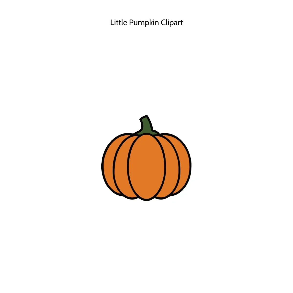 Free Little Pumpkin Vector Clipart (PNG, SVG) to Edit Online