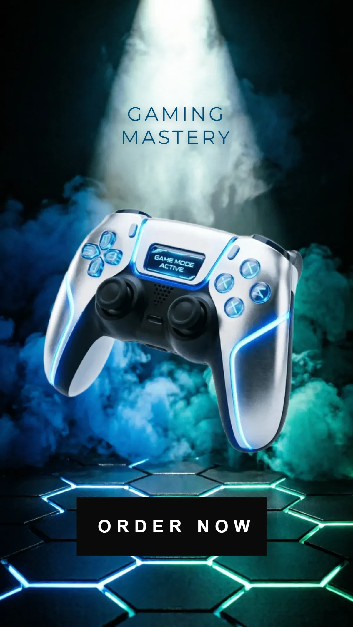 Free Abstract Smoke Gaming Background Template to Edit Online