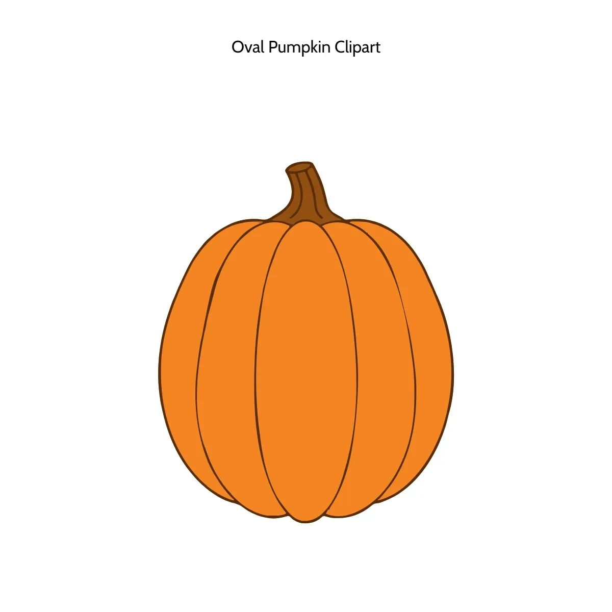 Free Oval Pumpkin Clipart Template to Edit Online