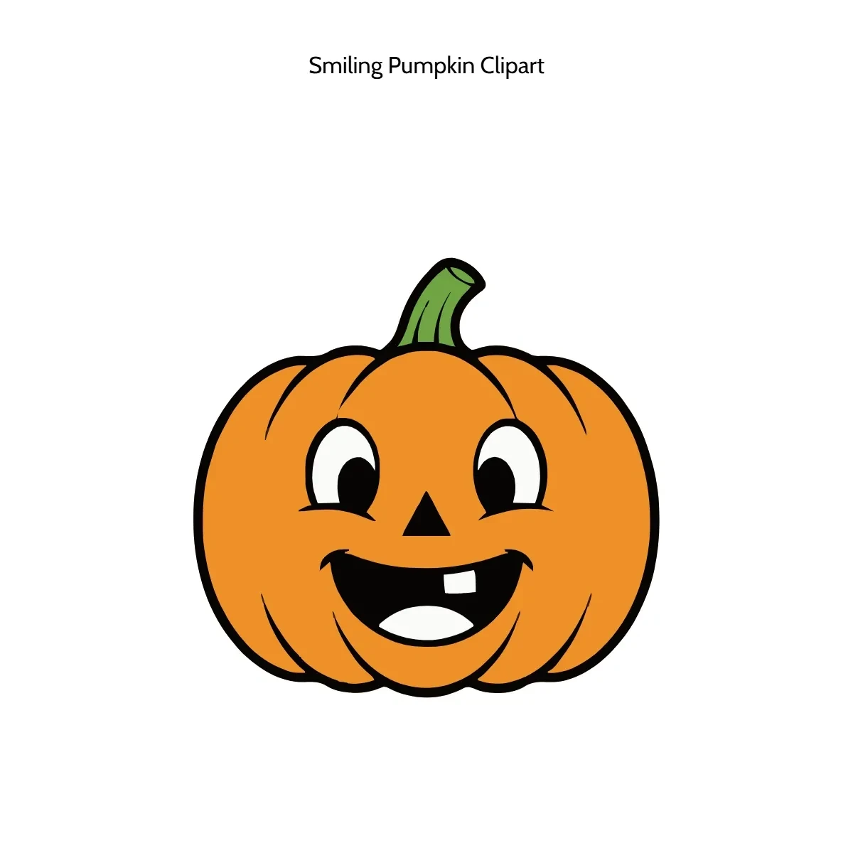 Free Smiling Pumpkin Clipart Template to Edit Online