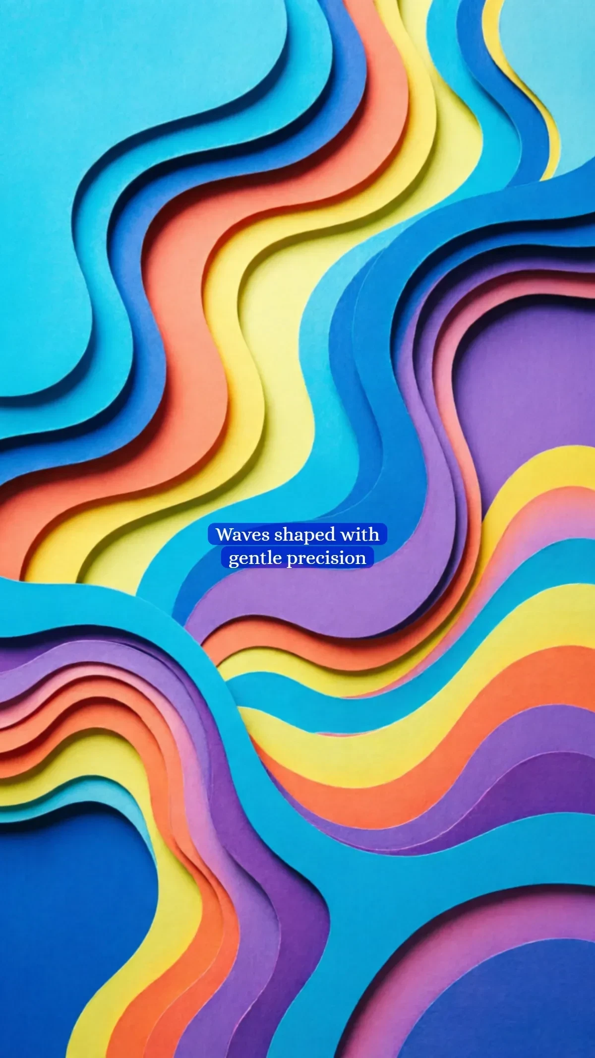 Free Abstract Paper Cut Wave Background to Edit Online
