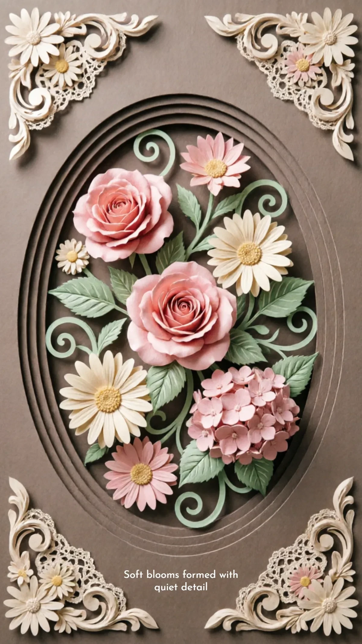 Free Floral Paper Cut Background Template to Edit Online