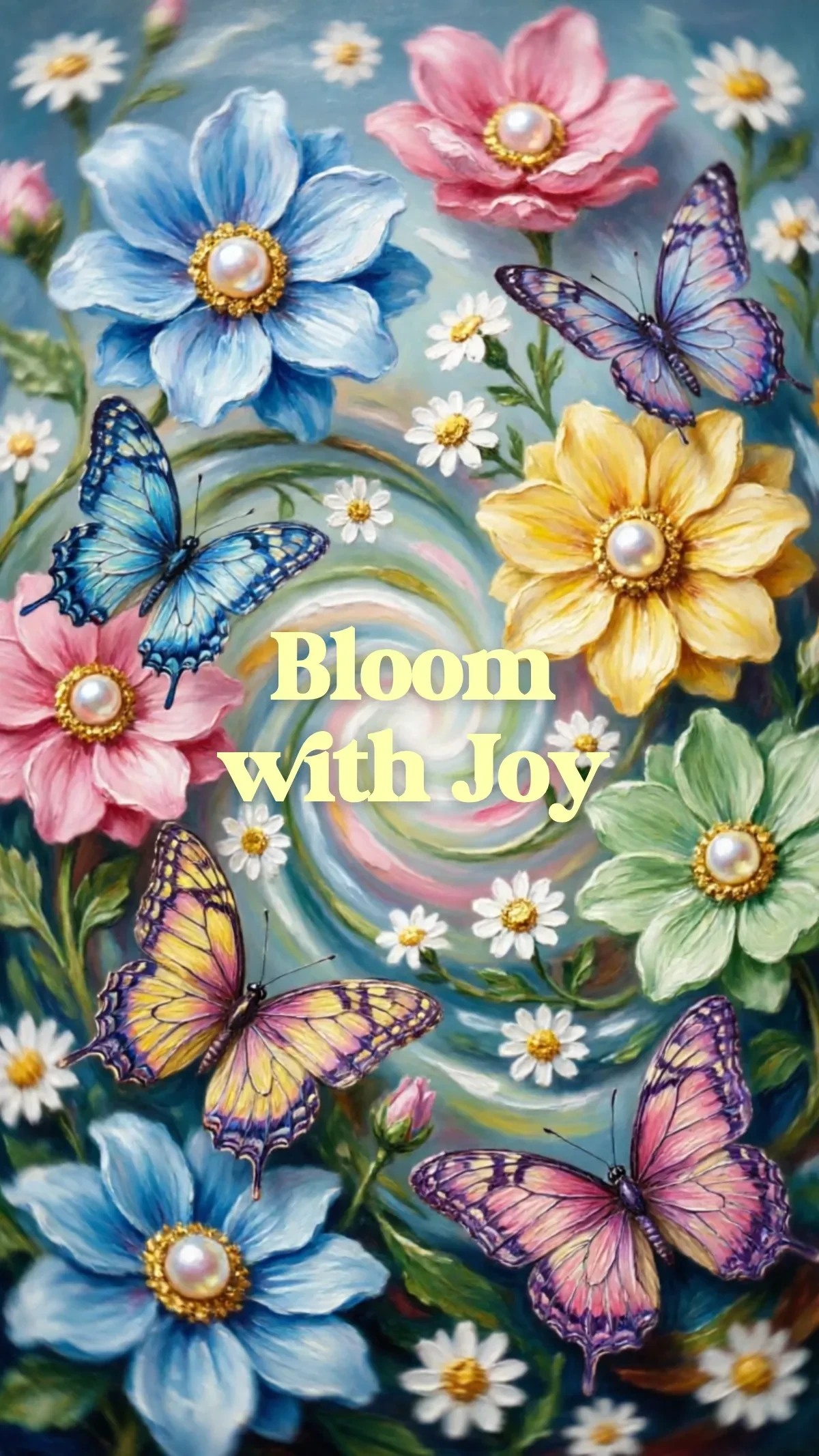 Free Flower Pattern Iphone Background Template to Edit Online