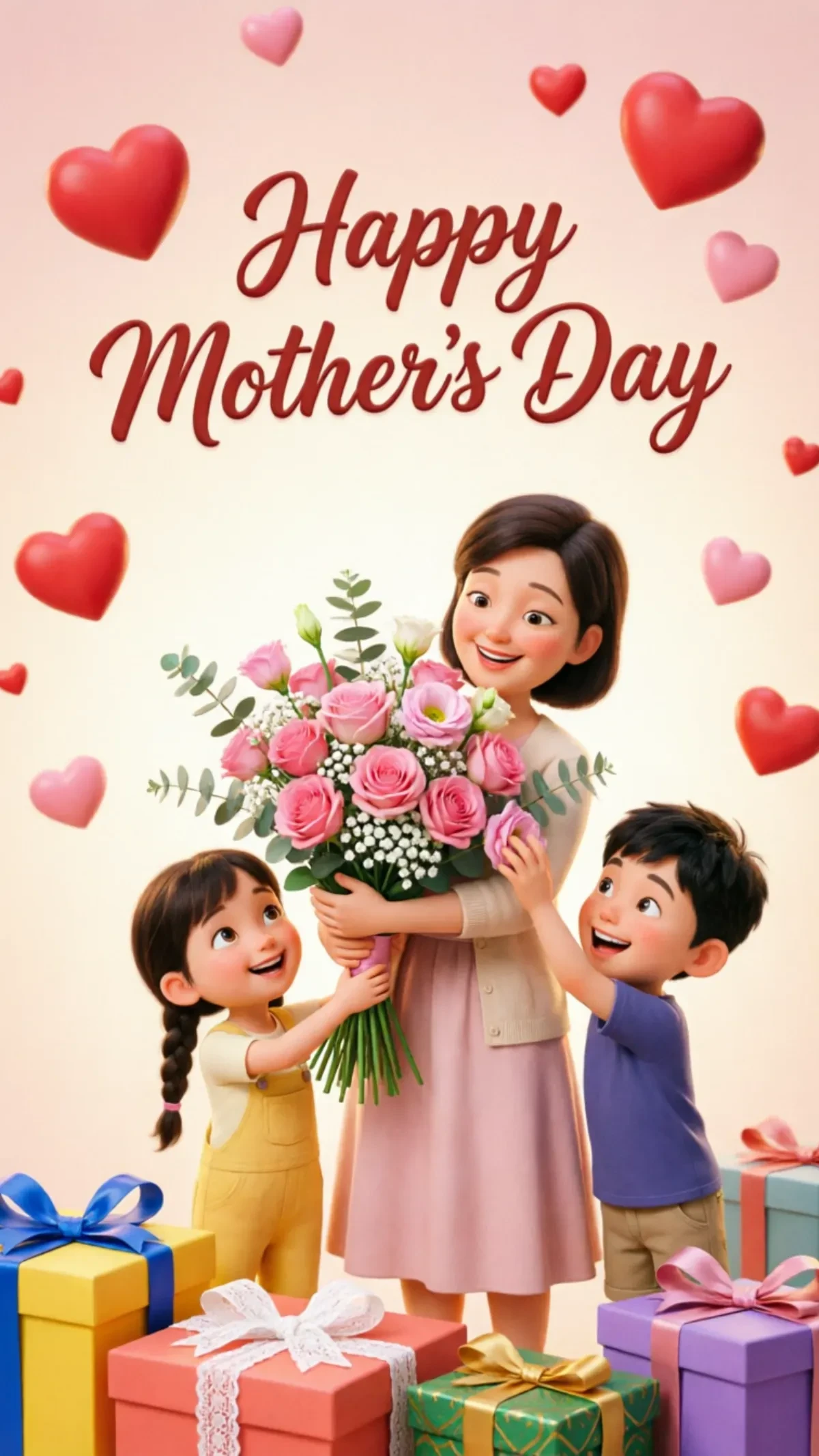 Free Family Love Mother’s Day Background to Edit Online