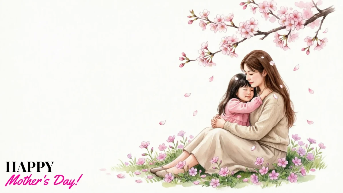 Free Cute Mom Illustration Background Template to Edit Online