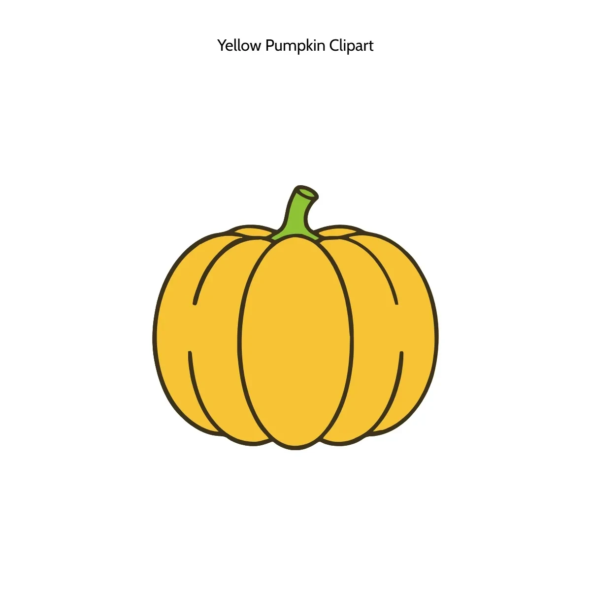 Free Yellow Pumpkin Clipart Template to Edit Online