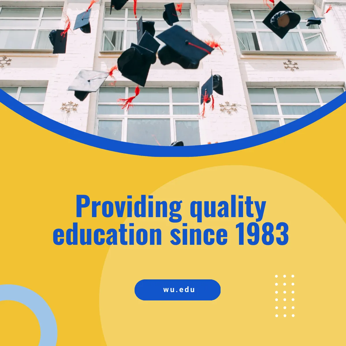 Free University Facebook Carousel Ad Template to Edit Online