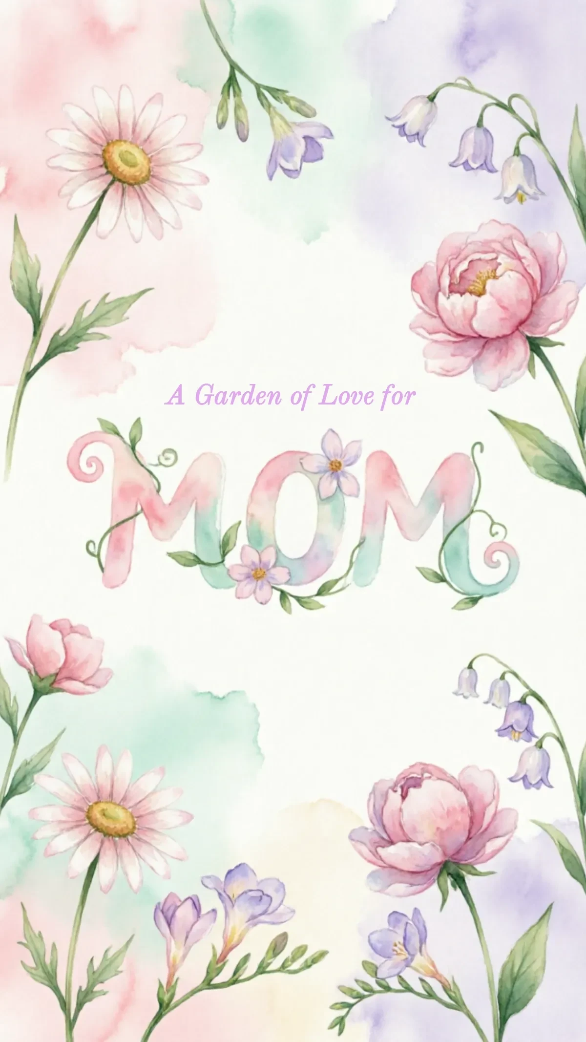 Free Pastel Floral Mother’s Day Background Template to Edit Online