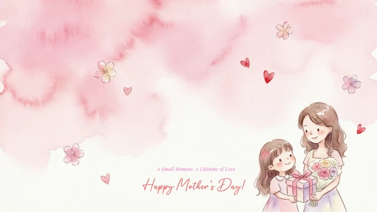 Free Watercolor Mother’s Day Background Template to Edit Online