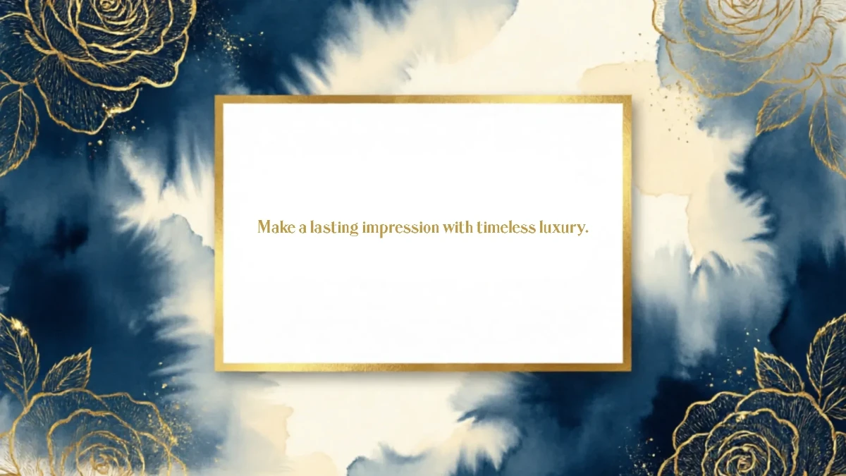Free Luxury Presentation Background Template to Edit Online