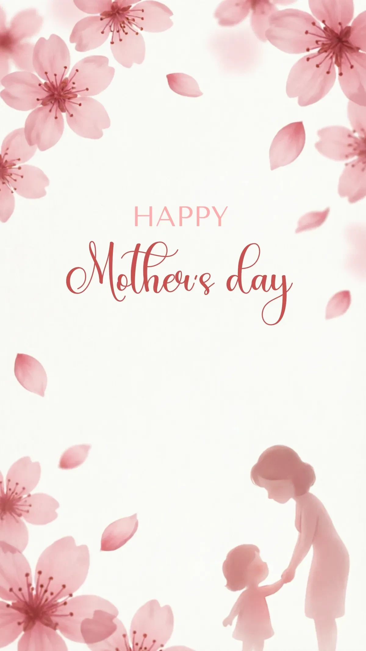 Free Cherry Blossom Mother’s Day Background Template to Edit Online