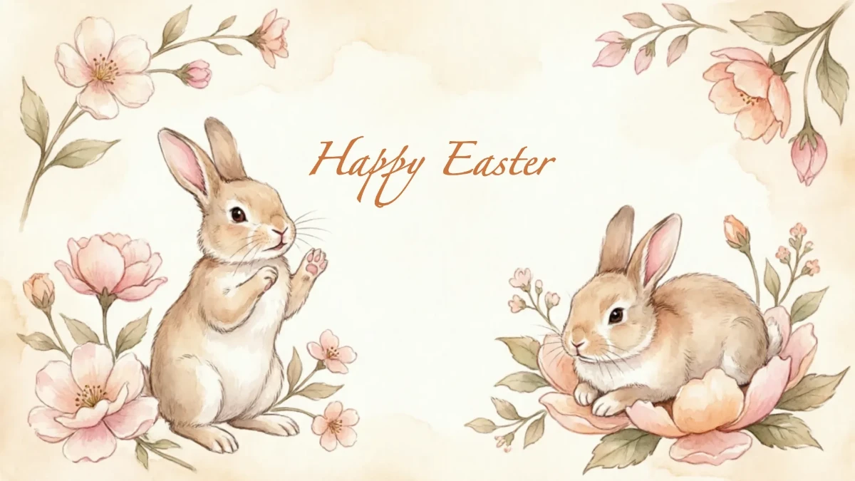 Free Vintage Easter Background Template to Edit Online