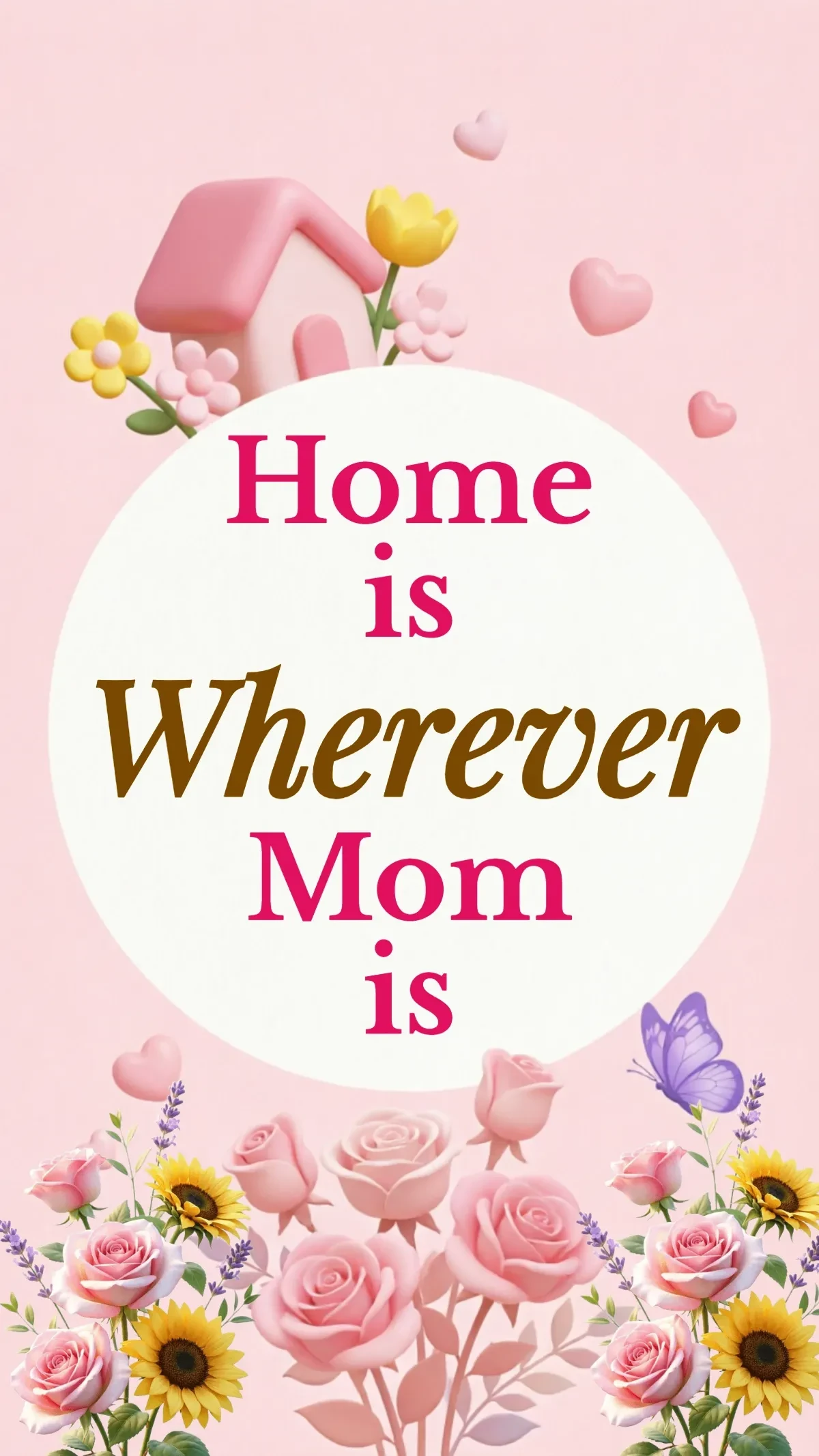 Free Typography Quote Mother’s Day Background Template to Edit Online