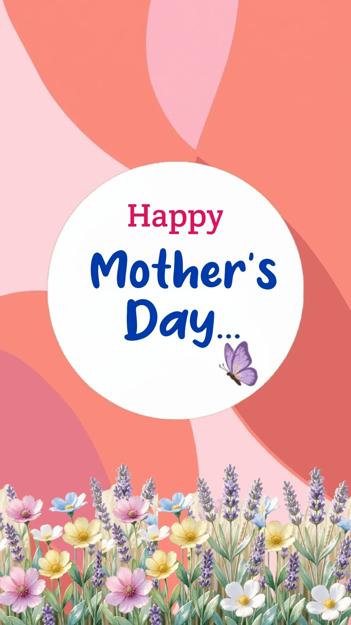 Free Modern Geometric Mother’s Day Background Template to Edit Online