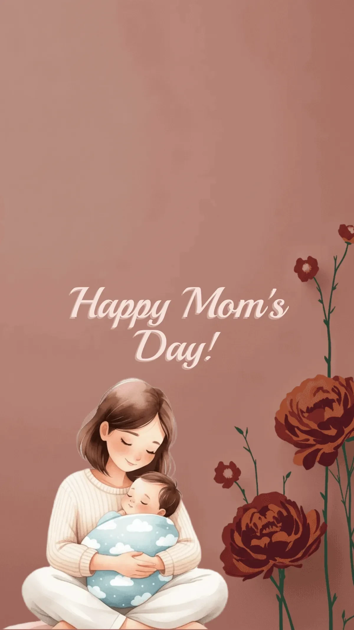 Free Trendy Mom Life Mother’s Day Background Template to Edit Online