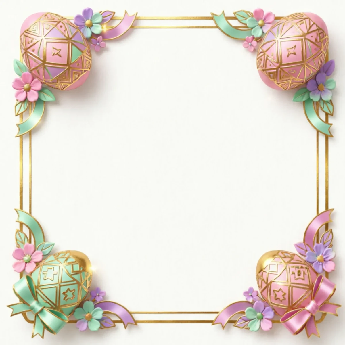 Free Easter Border Background Template to Edit Online