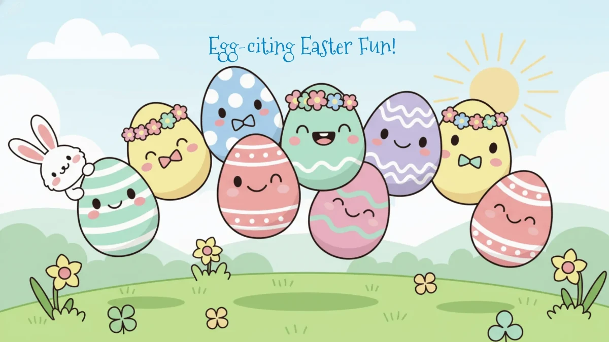Free Cartoon Easter Background Template to Edit Online
