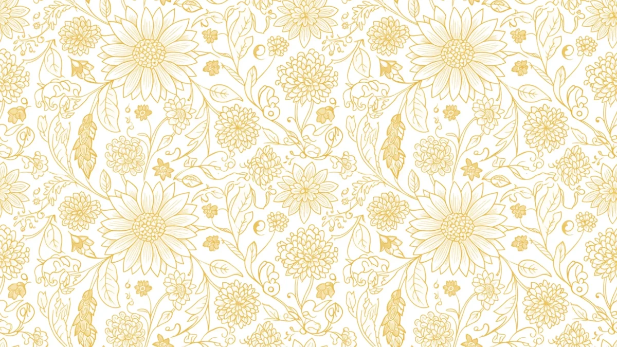 Free Golden Floral Pattern Background Template to Edit Online