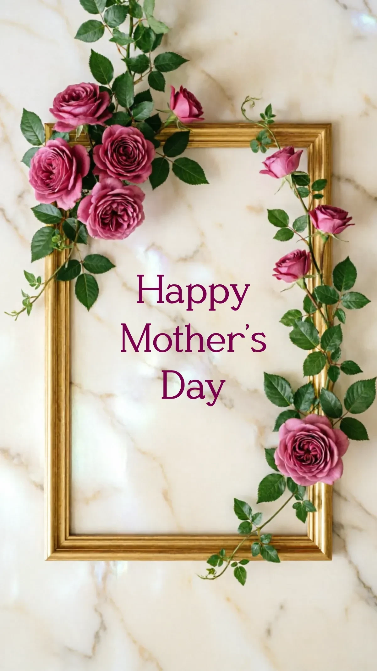 Free Marble Mother’s Day Background Template to Edit Online
