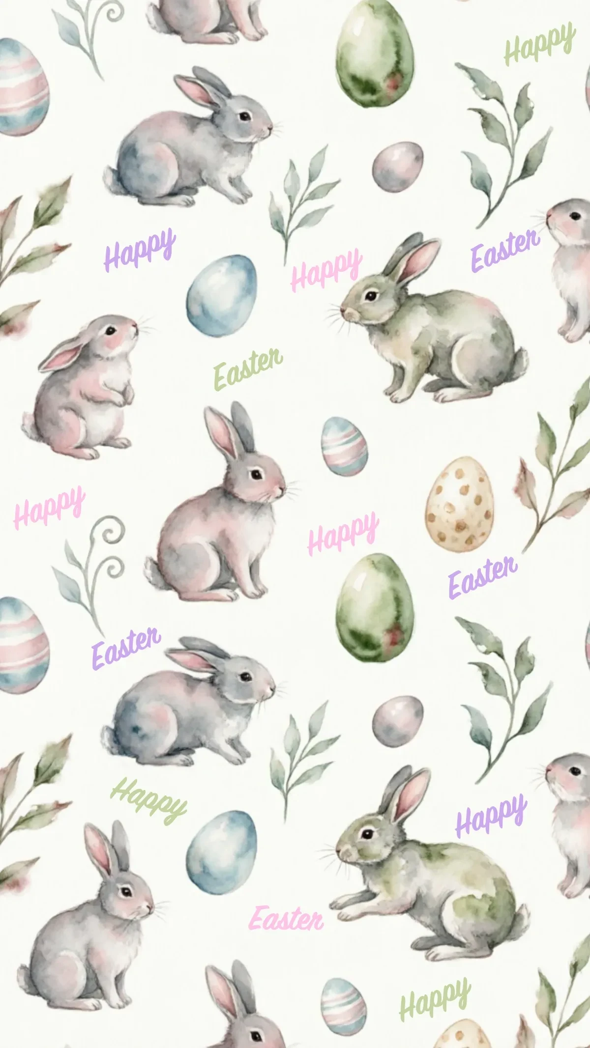 Free Seamless Watercolor Easter Background Template to Edit Online