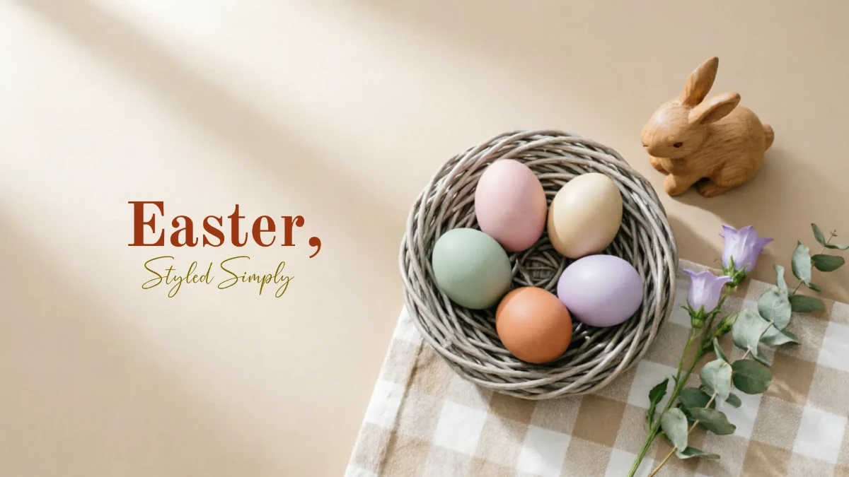 Free Aesthetic Easter Background Template
