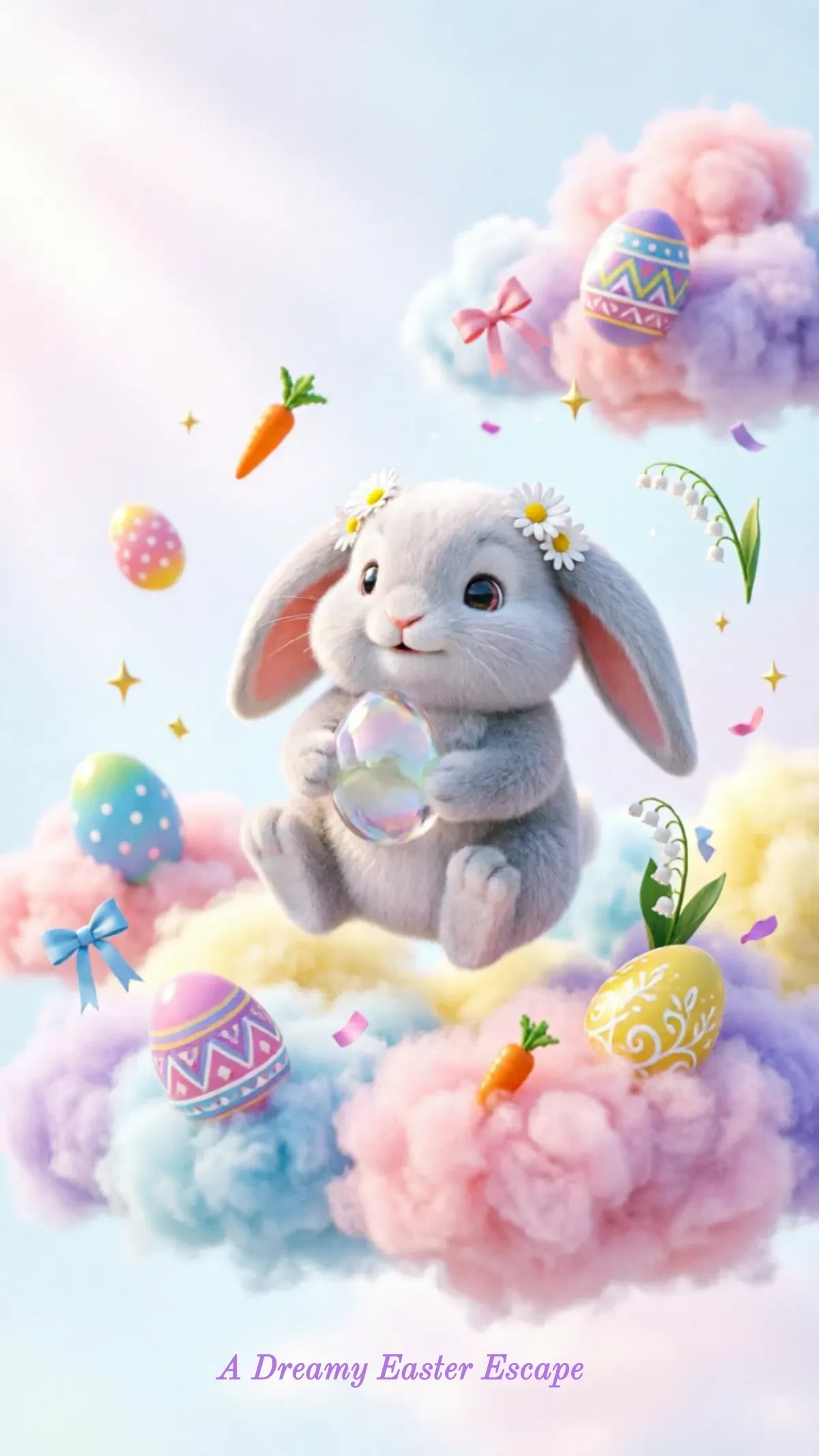 Free Whimsical Easter Background Template to Edit Online