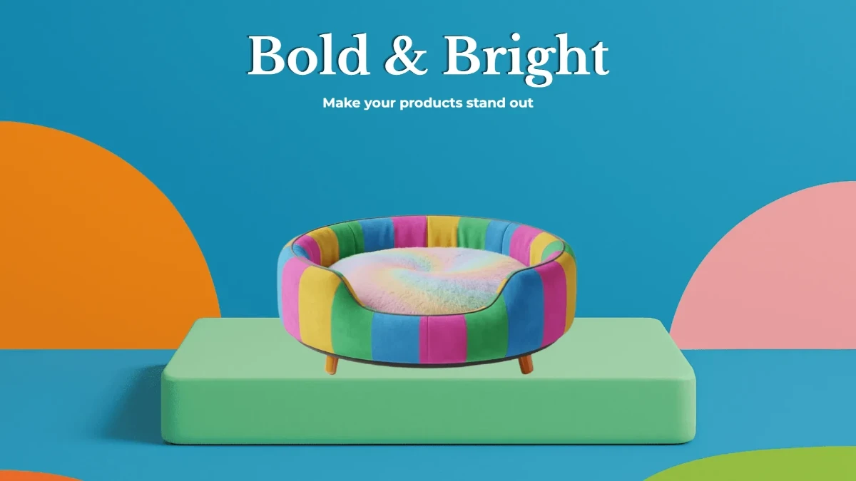 Free Vibrant Pet Product Background Template to Edit Online