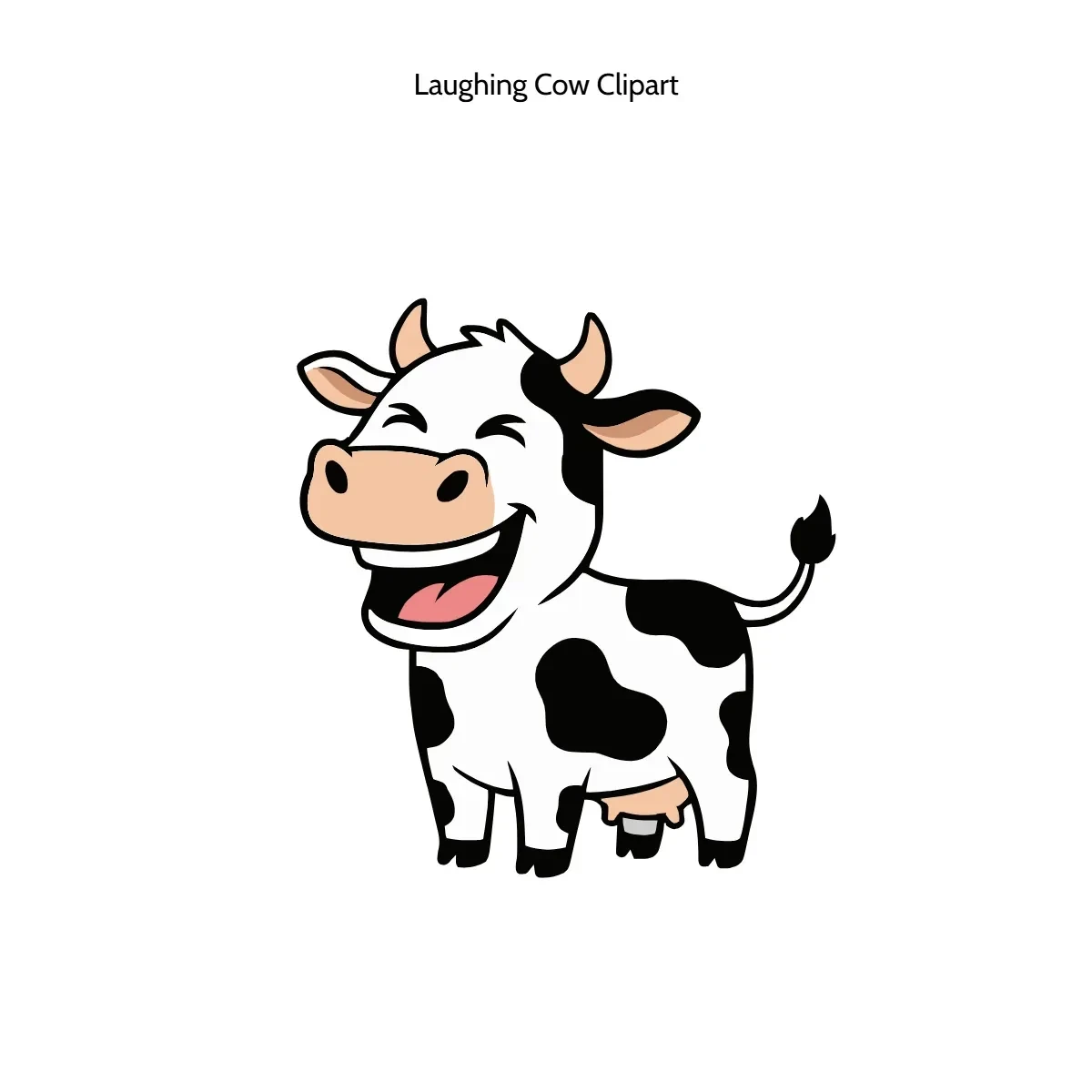 Free Laughing Cow Vector Clipart (PNG, SVG) to Edit Online