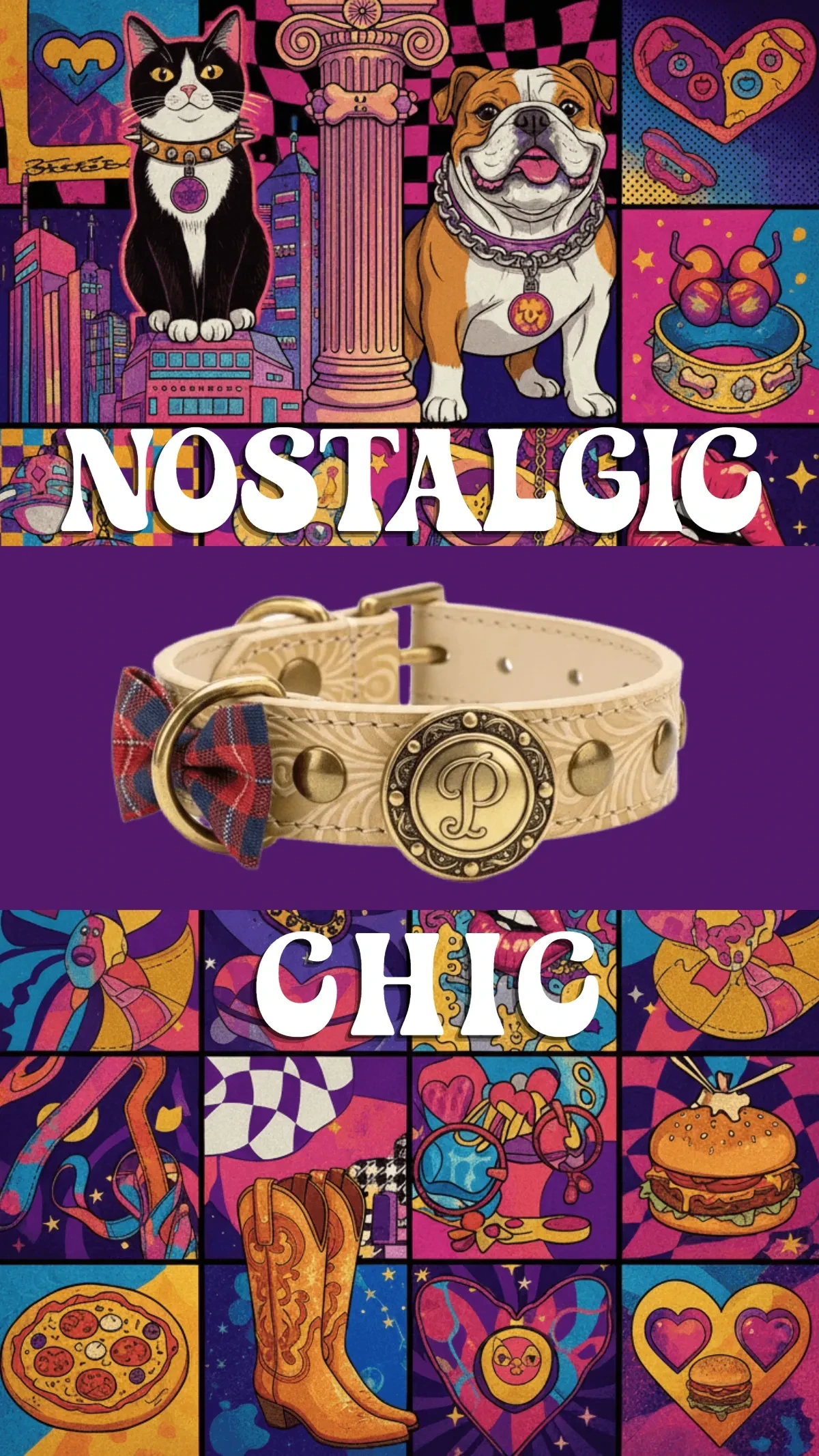 Free Pet Collar Pop Art Background Template to Edit Online Free Pet Collar Pop Art Background Template to Edit Online