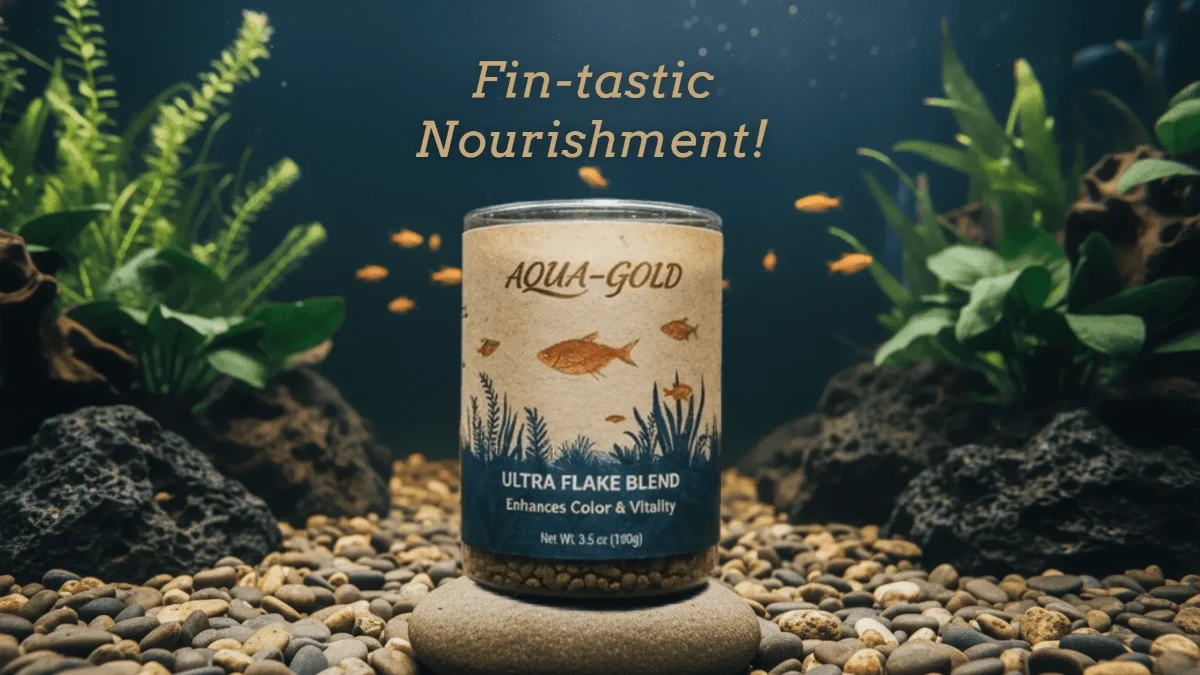 Free Fish Food Product Background Template to Edit Online