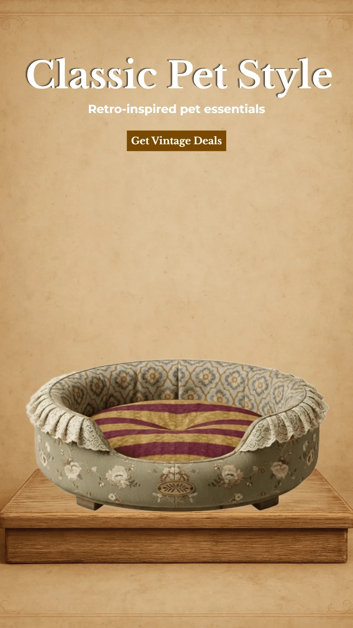 Free Vintage Pet Product Background Template to Edit Online