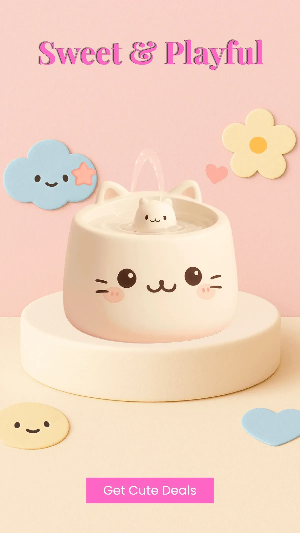 Free Kawaii Pet Product Background Template to Edit Online