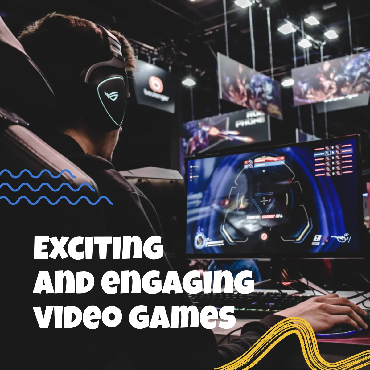 Free Gaming Facebook Carousel Ad Template to Edit Online