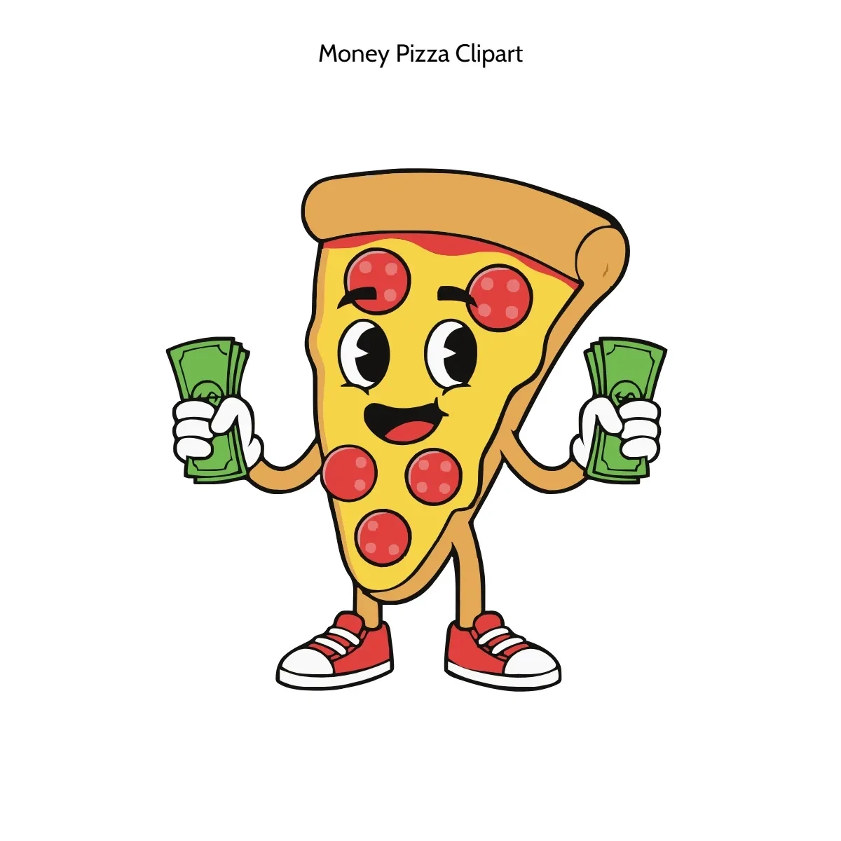 Free Money Pizza Vector Clipart (PNG, SVG) to Edit Online