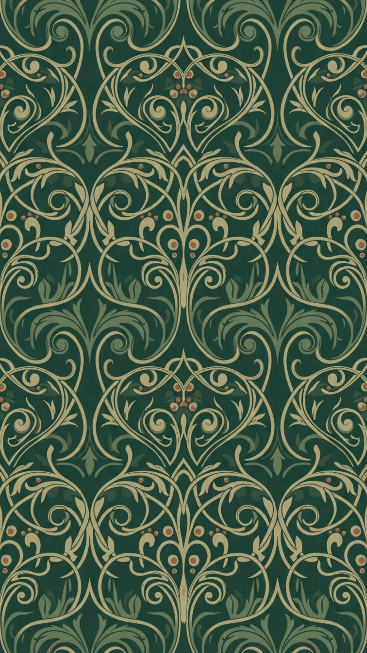 Free Art Nouveau Pattern Background Template to Edit Online