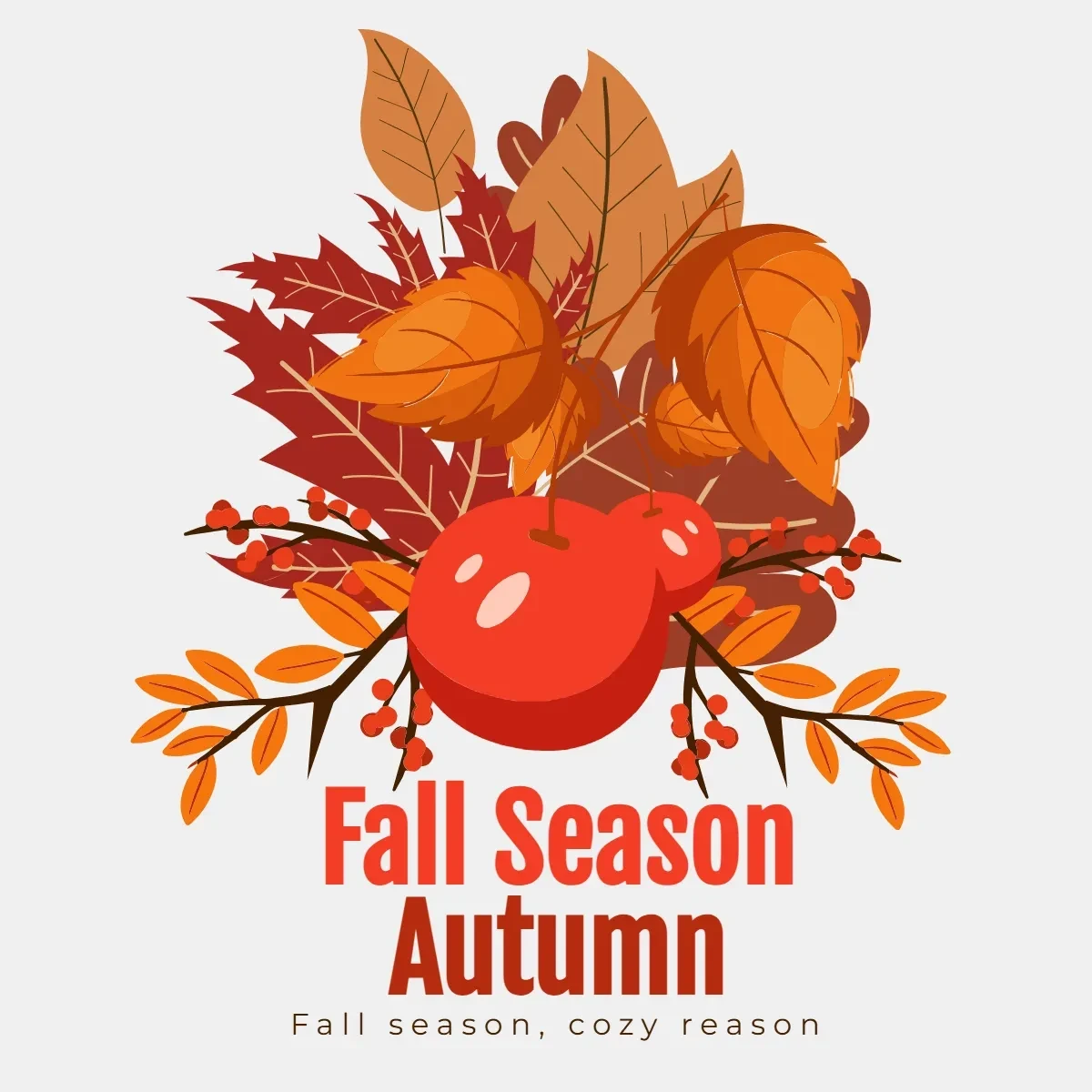 Free Fall Season Autumn Clip Art Template to Edit Online