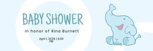 Baby Shower Email Header Template