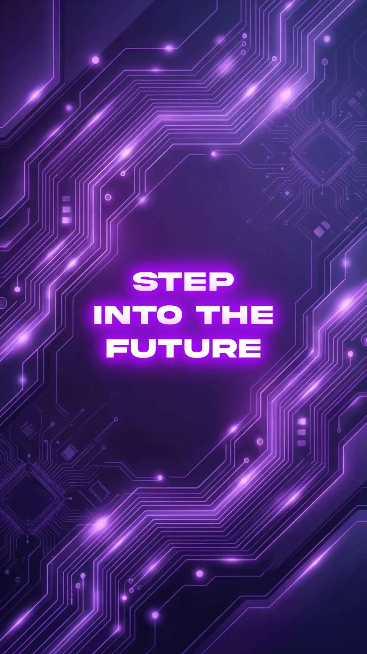 Free Purple Tech Background Template to Edit Online