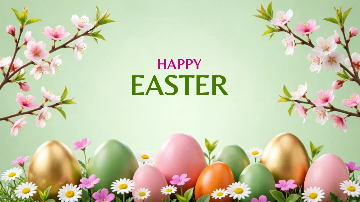 Free Happy Easter Background Template to Edit Online