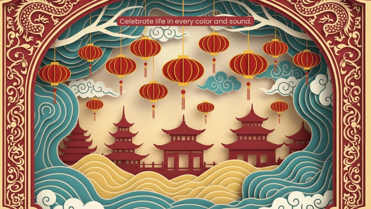 Free Paper Cut Festival Theme Background Template to Edit Online