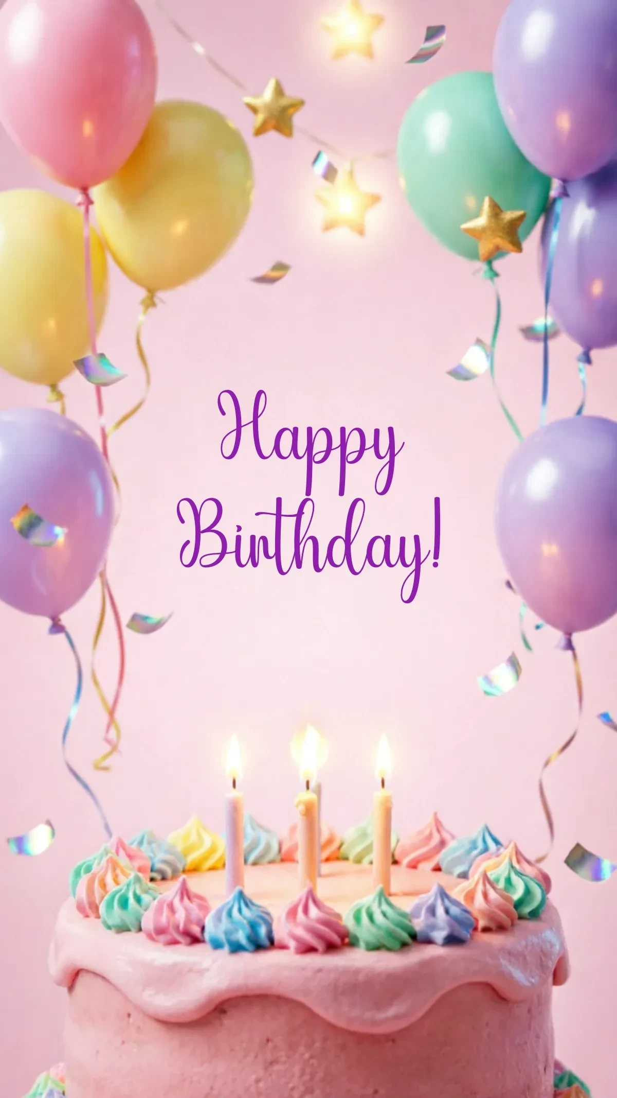 Free Happy Birthday Background Template