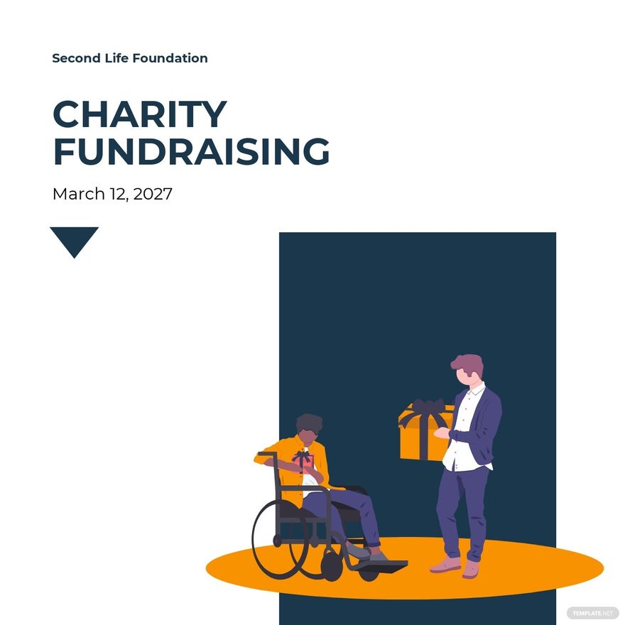 Charity Fundraising Linkedin Post Template