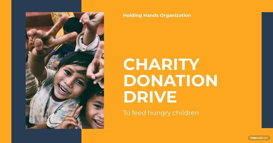Charity Donation Drive Facebook Post Template