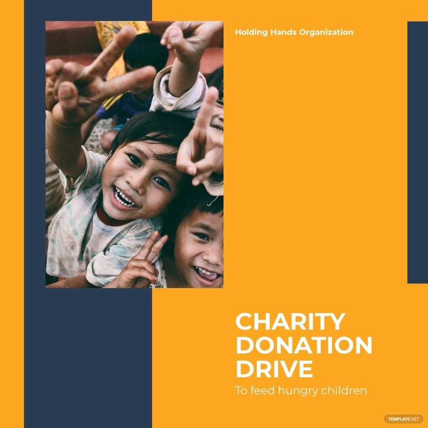 Charity Donation Drive Instagram Post Template